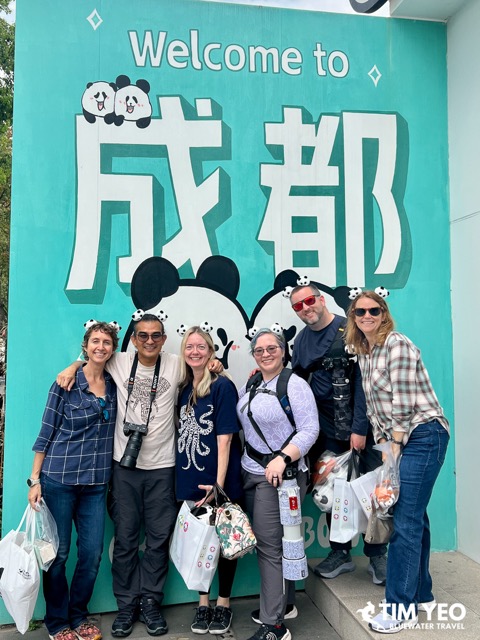 Happy guests pose for a picture