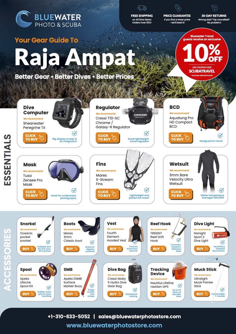 Raja Ampat Scuba Gear Recommendations