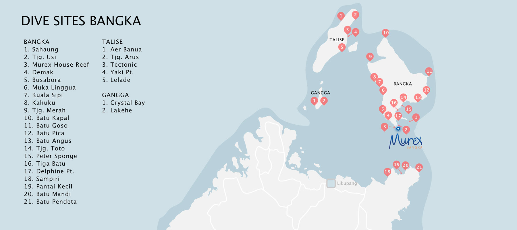 Bangka Dive Sites