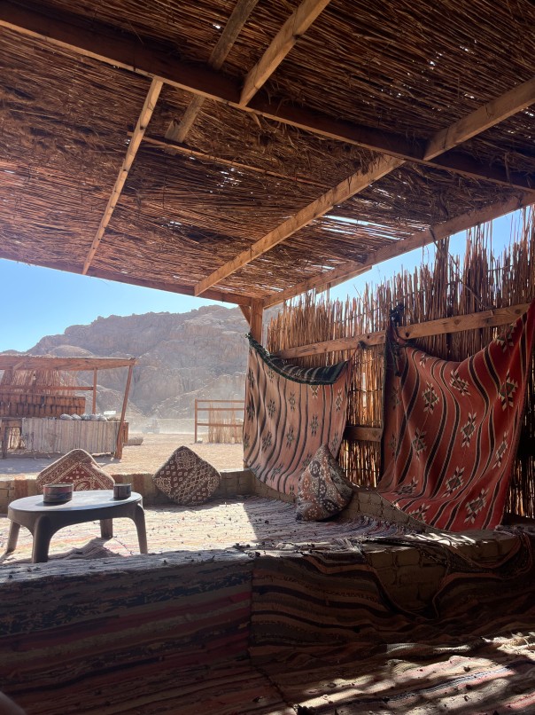 Traditional Bedouin desert camp in the Sinai desert, Sharm el-Sheikh, Egypt