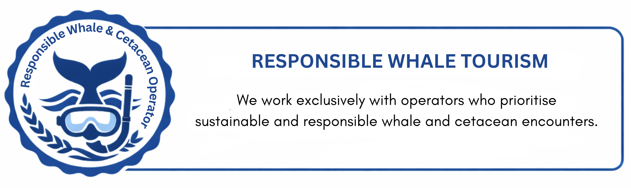 Responsible Whale Tourism logo