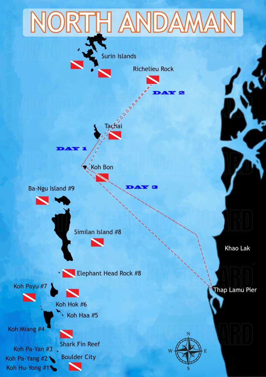Manta Queen 2 Route Map