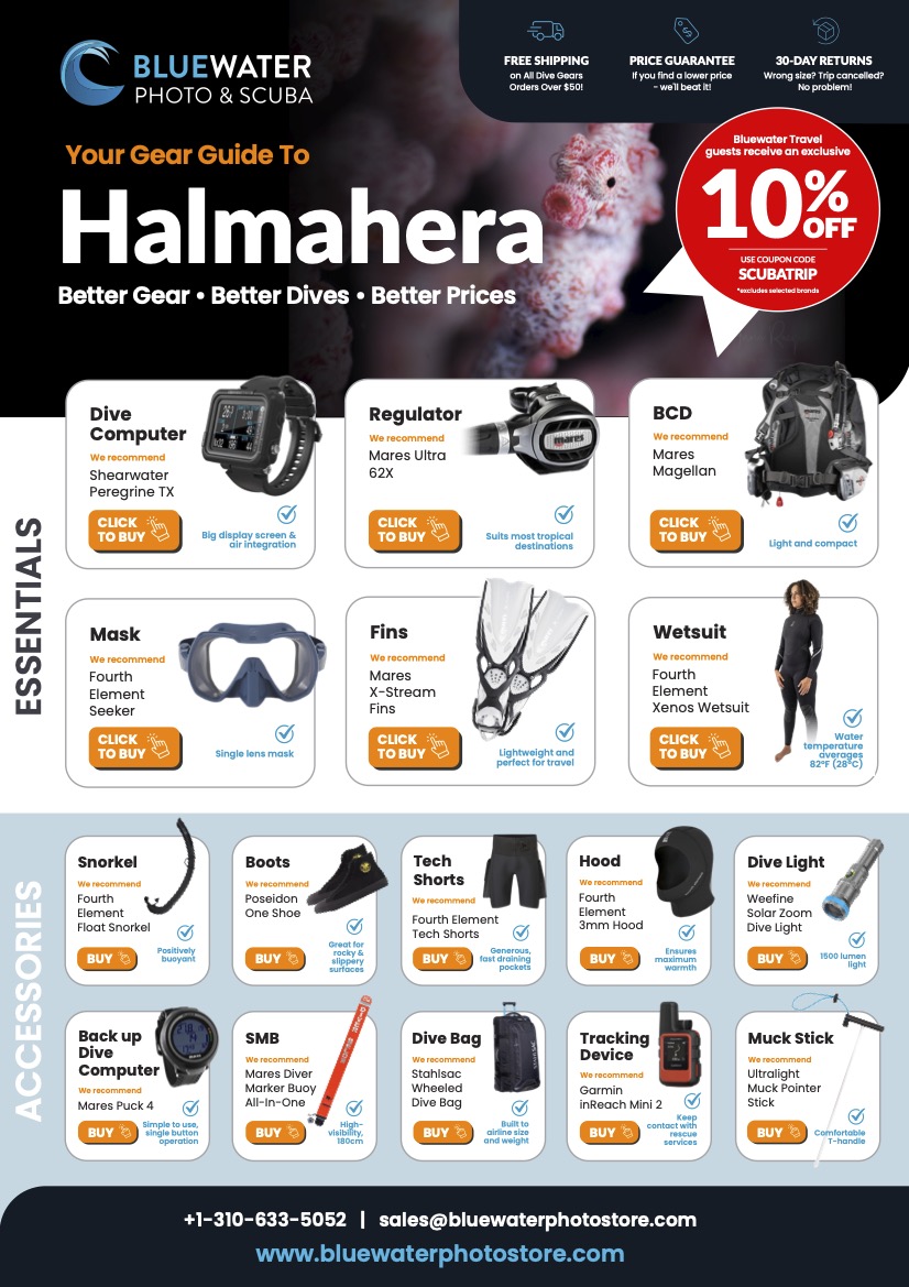 Halmahera Recommended Scuba Gear