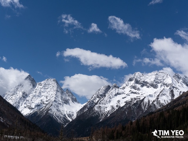 Snow capped peaks