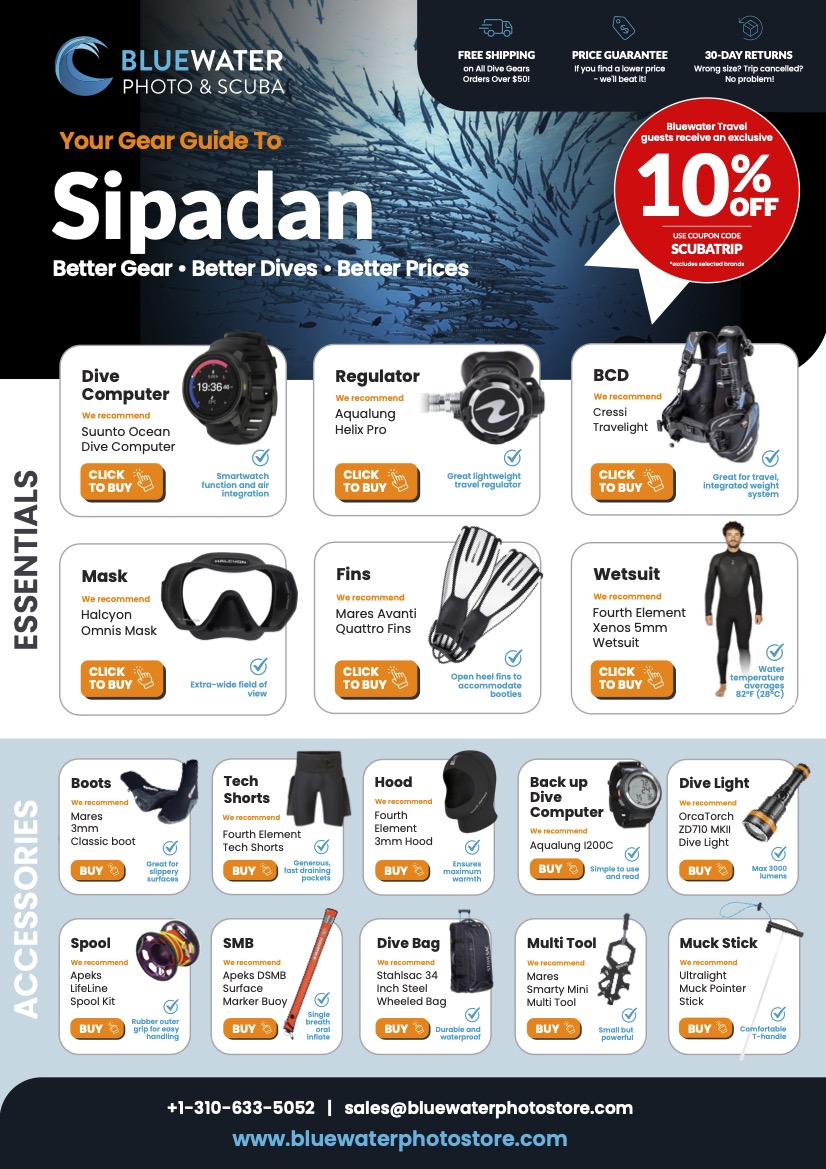 Sipadan Recommended Scuba Gear