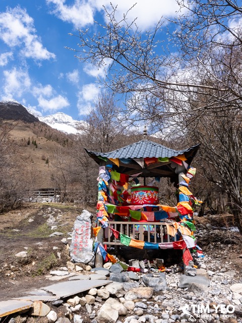 A shrine in the mountains