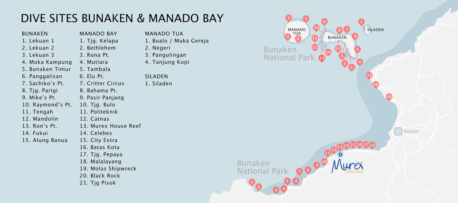 Manado Bay Dive Sites