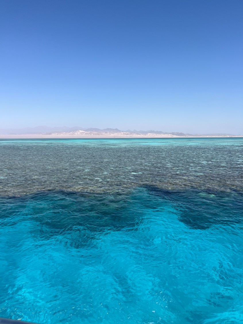 Crystal clear turquoise waters of the Red Sea, Sharm el-Sheikh, Egypt